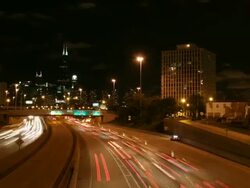 Chicago Downtown Time Lapse Stock Footage