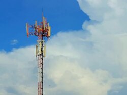 Telecom tower Time lapse Stock Footage