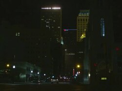 WS Shot of downtown city at night / Tulsa, Oklahoma, United States Stock Footage