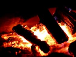 Fire burning HD background Stock Footage