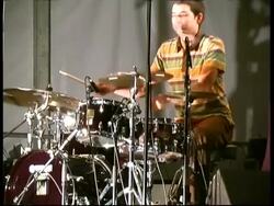 Jazz drummer Mark Guiliana performing, France Stock Footage
