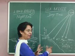 Senior Indian Woman Teacher Teaching Geography Stock Footage