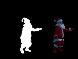 Santa claus dancing Stock Footage