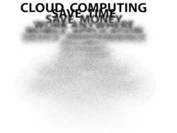 CLOUD COMPUTING : white back - (TRANSITION) Stock Footage