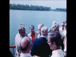 SYND 26 9 76 FORD CAMPAIGN TRIP ON RIVERBOAT INCLUDING SPEECH IN MISSISSIPPI News Clip