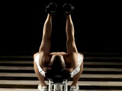 Pectoral Exercise Stock Footage