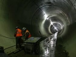 Construction Continues On New York's 2nd Avenue Subway Stock Footage