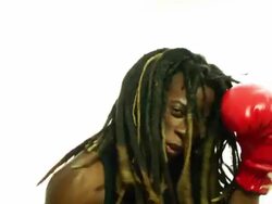 Punching Young Rasta Stock Footage