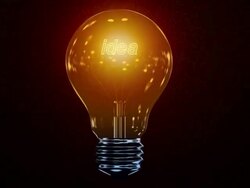 Fluctuating Idea Bulb Stock Footage