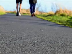 Jogging friends Stock Footage