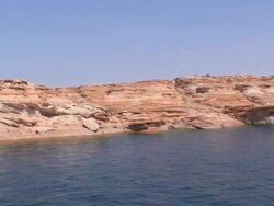 Lake Powell Shoreline 2 Stock Footage