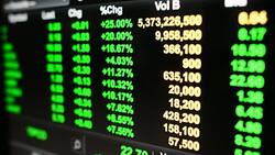 Stock market graph and tecnical analysis stock Stock Footage