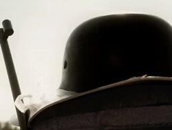 HD - Army Helmet And Rifle Stock Footage