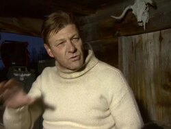 INTERVIEW Sean Bean on how the unit has come together because of the shooting conditions at the Age of Heroes Set Visit at Haugesund . (Footage by WireImage Video/GettyImages) Stock Footage