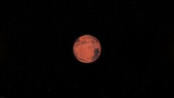Mars and Space - Virtual Reality 360 Degrees View Stock Footage