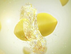 Fresh Lemons (Slow Motion) Stock Footage