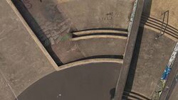 Skateboarder Jumping Stairs at Skatepark Stock Footage