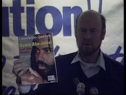 USA: ACTIVISTS WANT MUMIA ABU-JAMAL CASE REOPENED News Clip