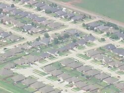 WS AERIAL ZI View of Approaching Lawton / Oklahoma, United States Stock Footage