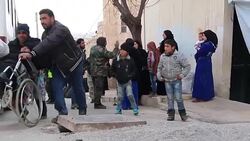 CLEAN : Syrians turned back at Turkish border return to Aleppo province News Clip