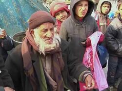 February 2009 MS PAN ZI Street vendor selling eggs / Kabul, Afghanistan Stock Footage