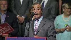 Nigel Farage Speaks At Donald Trump Rally News Clip