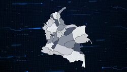 Colombia network map Stock Footage