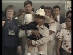 Guatemala twins arrive back home after successful operation News Clip