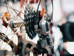 Bike Shop Mechanic Stock Footage