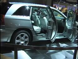 2002 Chrysler Pacifica concept car montage Stock Footage