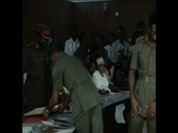 SYND 7 8 75 SWEARING IN OF MEMBERS OF NEW MILITARY COUNCIL IN LAGOS, NIGERIA News Clip
