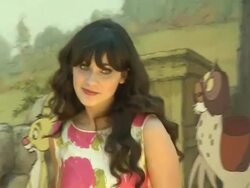 Zooey Deschanel at the 'Winnie The Pooh' Honey-Colored-Carpet Premiere at Burbank CA. (Footage by WireImage Video/Getty Images Entertainment Video) Stock Footage