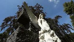 Cemetery Angel - Time Lapse Stock Footage