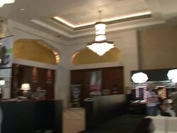 2008 Dubai International Film Festival Terminator Salvation Interviews Stock Footage