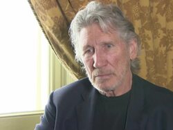INTERVIEW - Roger Waters on playing Glastonbury 2002, Kanye West heading this years Glastonbury, on The Who and The Rolling Stones at  Roger Waters Interview Stock Footage