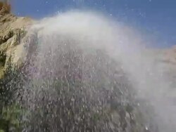 Under a Waterfall Stock Footage