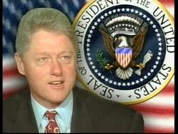 USA: PRESIDENT CLINTON KOSOVO CRISIS BROADCAST News Clip