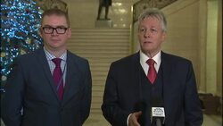 The Northern Ireland First Minister Peter Robinson Speech News Clip