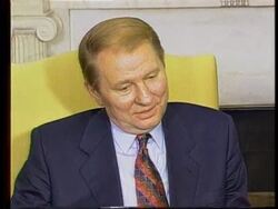 USA: WASHINGTON: UKRAINIAN PRESIDENT LEONID KUCHMA VISIT News Clip