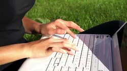 Typing on Keyboard Stock Footage