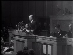 Sir Samuel Hoare's speech at League. News Clip