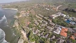 Sweeping View of Ungasan Area with Hotels and Villas, Bali Stock Footage