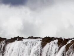 MS PAN Waves crashing shore on lava rocks   / Haleiwa, Hawaii, United States Stock Footage