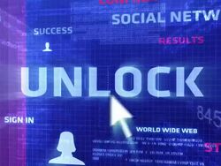 Unlock Button Stock Footage