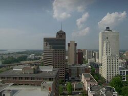 WS View of downtown Memphis / Memphis, Tennessee, United States Stock Footage