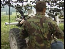 Bosnia - RRF Troops Deployed Above Sarajevo News Clip