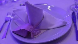 Dining decoration Stock Footage