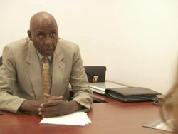 MS  Hope Center employee talking  to his client AUDIO  / New York City, New York, United States Stock Footage