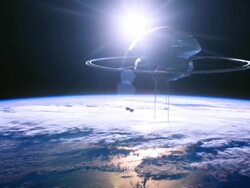 Space outpost. Cinema quality sci-fi vfx animation. Stock Footage