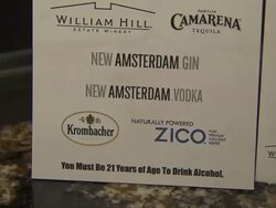 ATMOSPHERE - signage at  The VH1 Save The Music Foundation's "Songwriter Music Series" With Swizz Beats Stock Footage